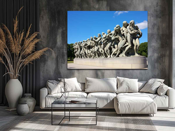 Vigeland Park Olso Painting Art Print