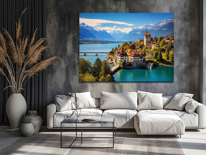 Switzerland Artwork Art Print