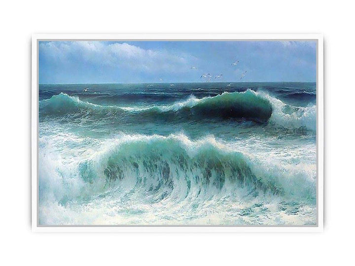 Breaking Waves I Framed Print