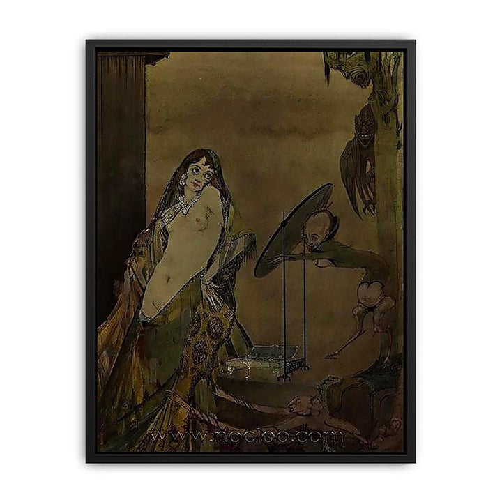 "Drest thus, I seem a different creature", illustration from 'Faust' by Goethe Canvas Print