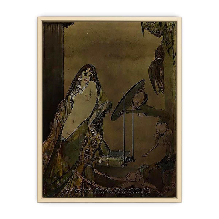 "Drest thus, I seem a different creature", illustration from 'Faust' by Goethe  Art Print