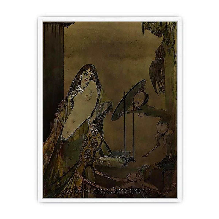 "Drest thus, I seem a different creature", illustration from 'Faust' by Goethe Framed Print