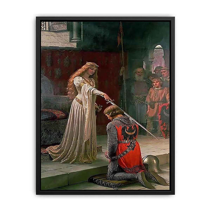 The Accolade by Edmund Blair Blair Leighton Canvas Print