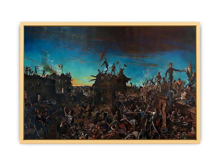 Dawn at the Alamo Streched canvas