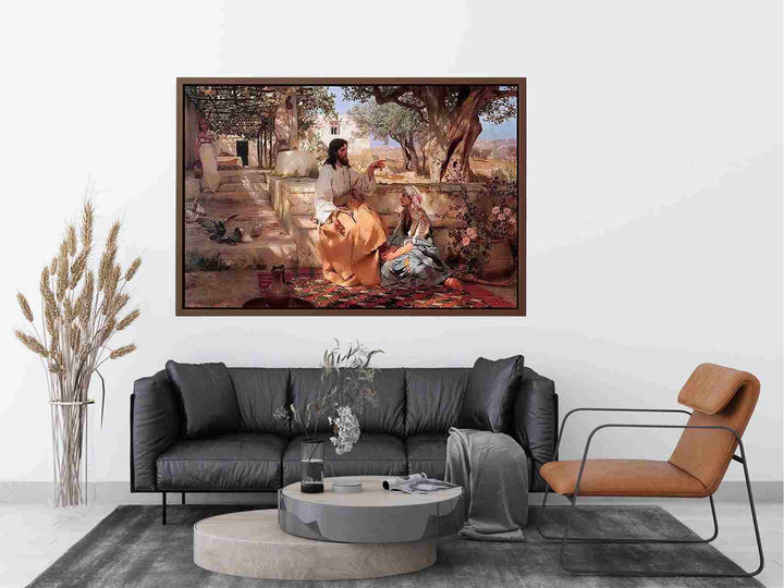 Christ in the House of Martha and Mary Painting
