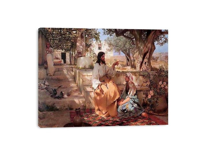 Christ in the House of Martha and Mary  Painting