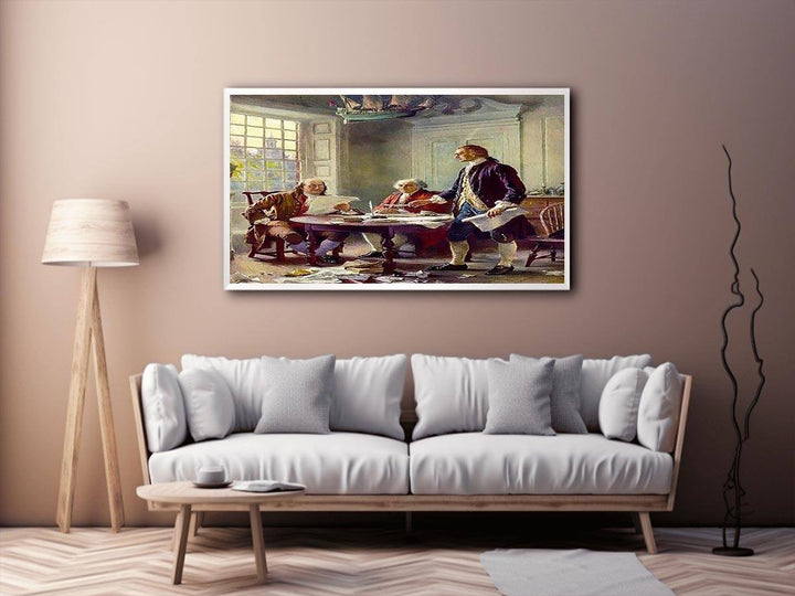 Writing the Declaration of Independence in 1776  Painting
