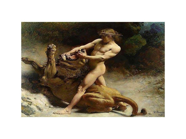 Samson's youth by Léon Bonnat