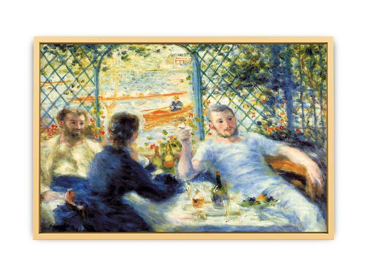 The Canoeists Luncheon by Pierre-Auguste Renoir Streched canvas