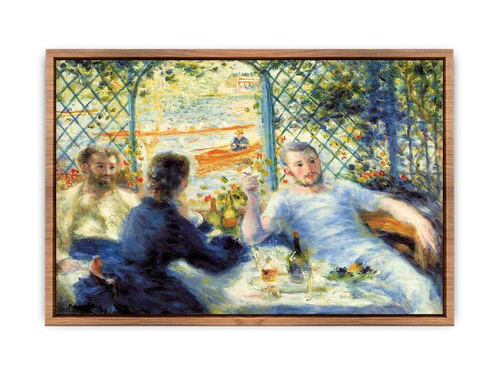 The Canoeists Luncheon by Pierre-Auguste Renoir  Poster