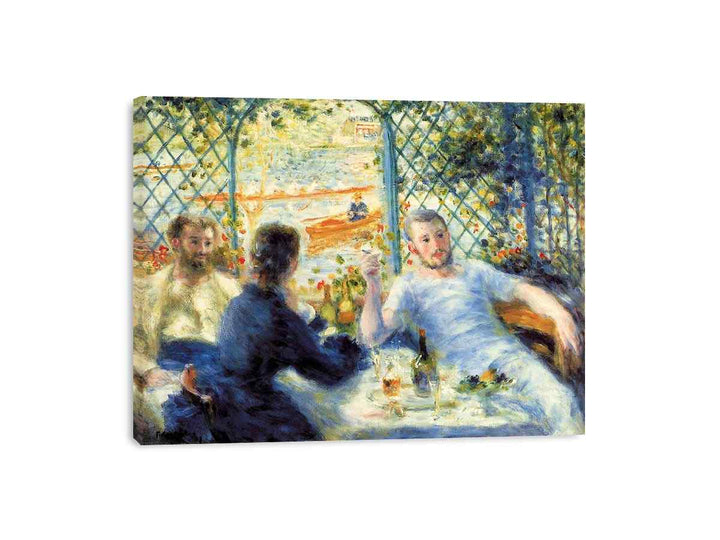 The Canoeists Luncheon by Pierre-Auguste Renoir  Painting