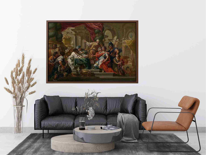 Alexander the Great in the Temple of Jerusalem Painting