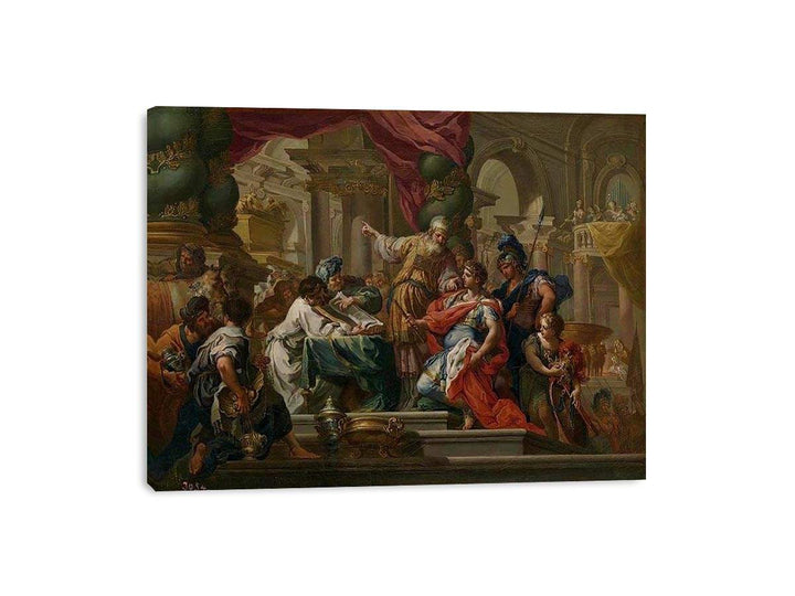 Alexander the Great in the Temple of Jerusalem  Painting