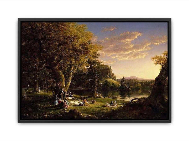 The Picnic by Thomas Cole Canvas Print