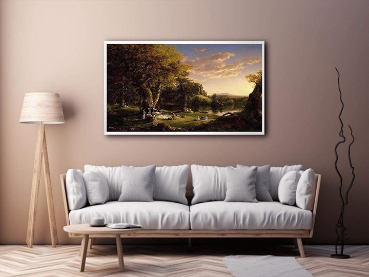 The Picnic by Thomas Cole  Painting