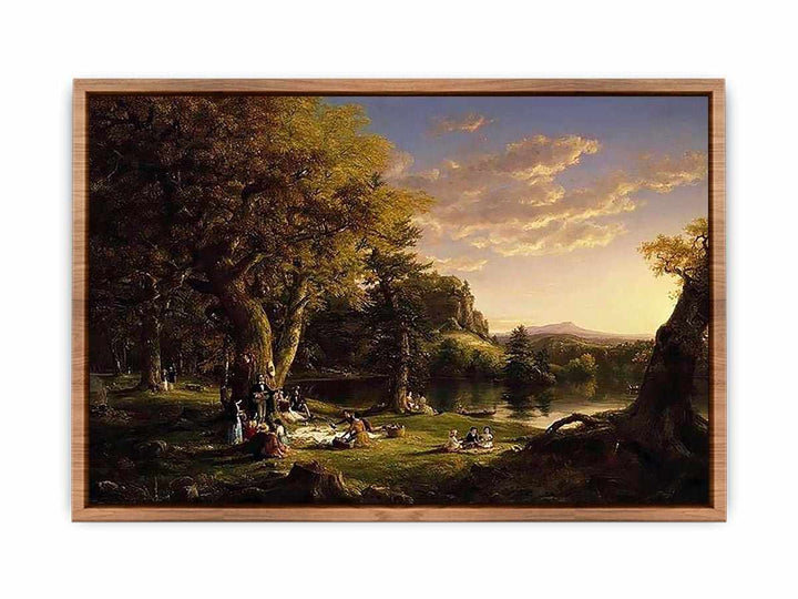 The Picnic by Thomas Cole  Poster