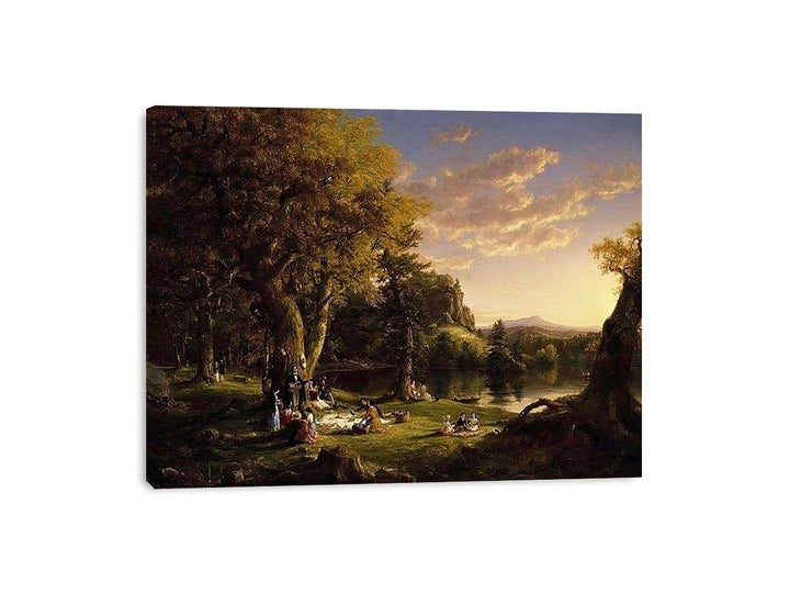 The Picnic by Thomas Cole  Painting
