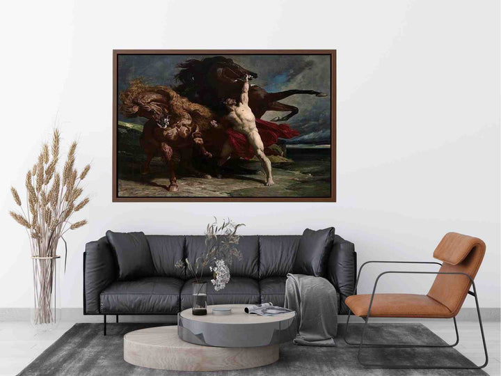 Automedon with the horse of Achilles Painting