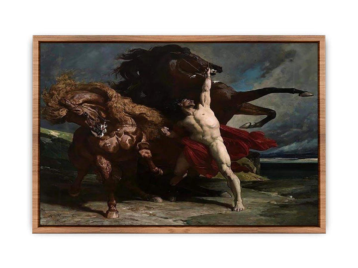 Automedon with the horse of Achilles  Poster