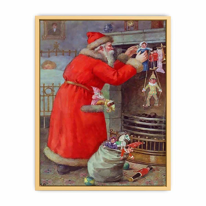Father Christmas Streched canvas
