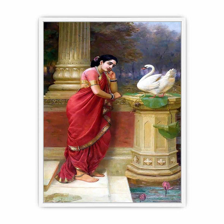 Hamsa Damayanthi Framed Print