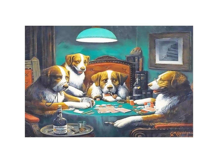 Dogs Playing Poker Painting
