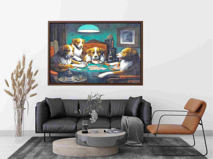 Dogs Playing Poker Painting Painting