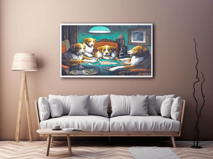 Dogs Playing Poker Painting  Painting