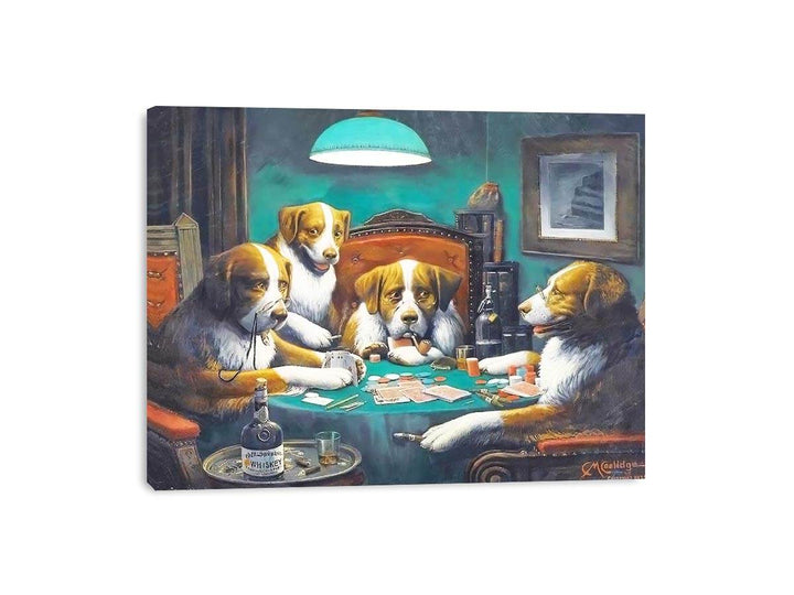 Dogs Playing Poker Painting  Painting