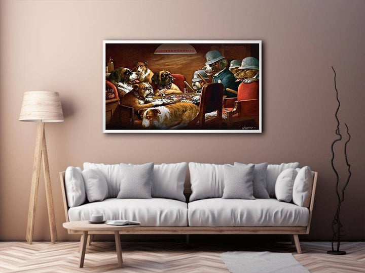 Pinched with Four Aces  Painting