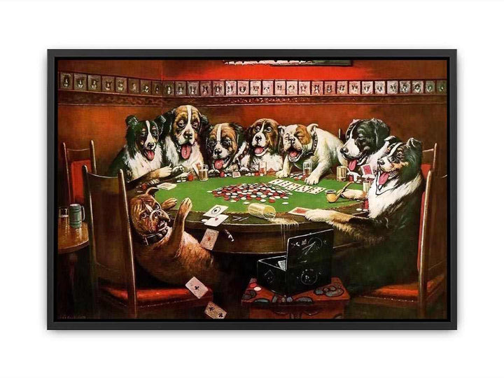 Poker Sympathy by  Cassius Marcellus Coolidge Canvas Print