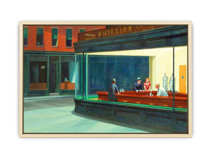 Nighthawks Painting  Art Print