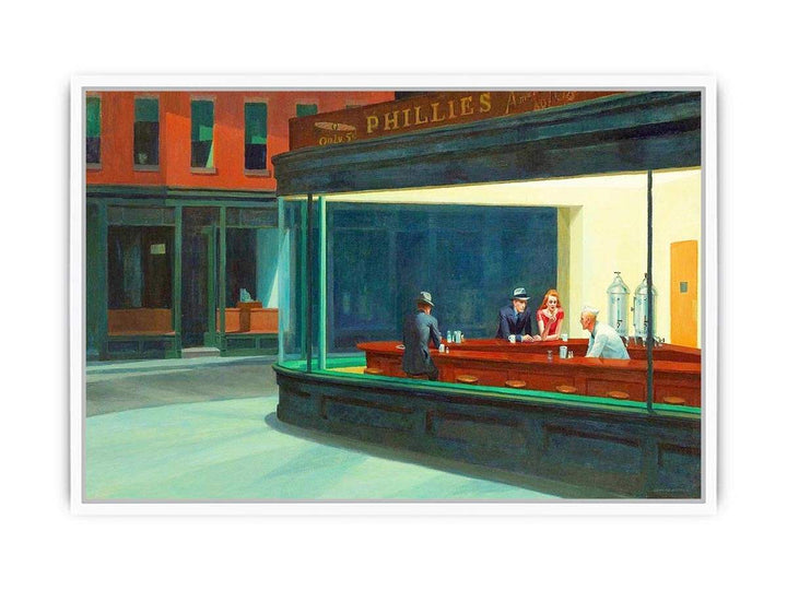 Nighthawks Painting Framed Print