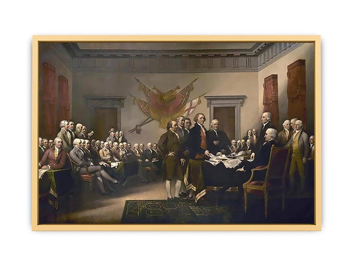 The Declaration of Independence Streched canvas