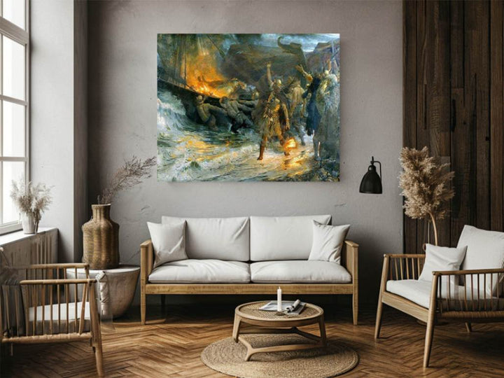 Funeral of a Viking Painting