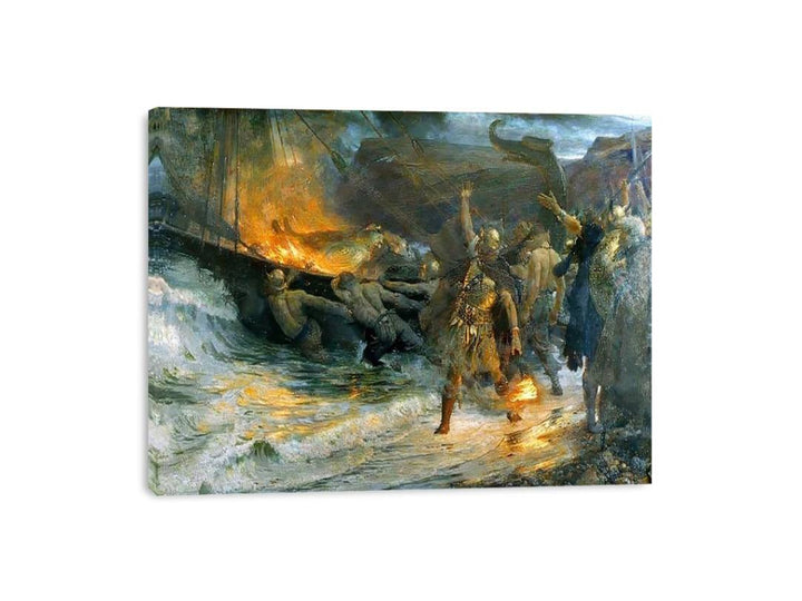 Funeral of a Viking  Painting
