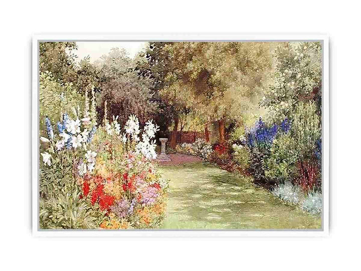 A Garden in July Framed Print