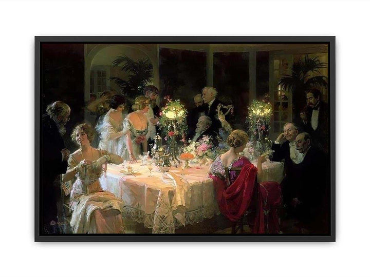 The End of Dinner Canvas Print