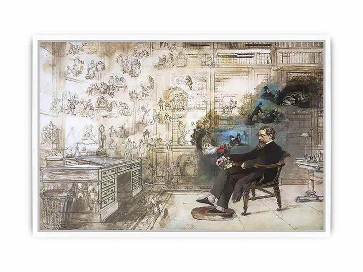 Dickens' Dream Framed Print