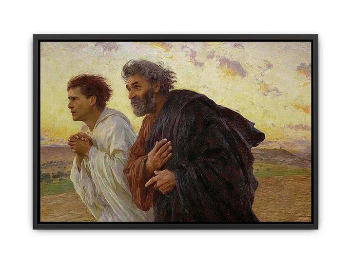 Peter and John Running to the Tomb Canvas Print