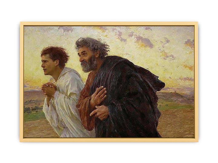 Peter and John Running to the Tomb Streched canvas