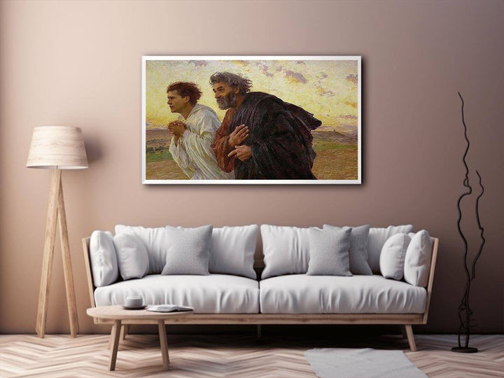 Peter and John Running to the Tomb  Painting