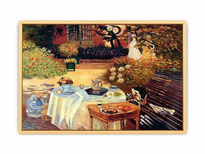Monet: Luncheon Streched canvas