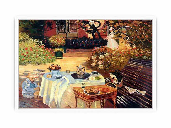 Monet: Luncheon Framed Print