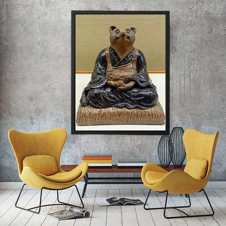 Raccoon dog form  Painting