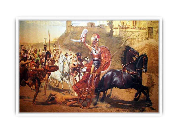 triumph of achilles painting Framed Print