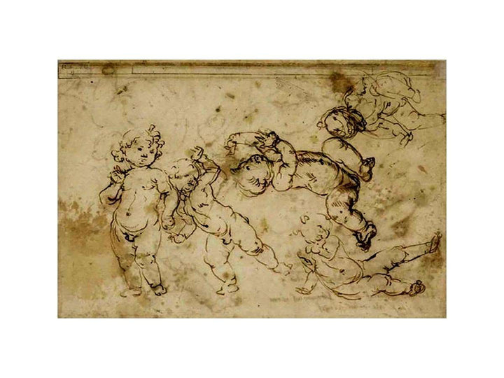 five naked children