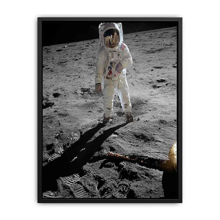 Astronaut Walk on Moon Canvas Print