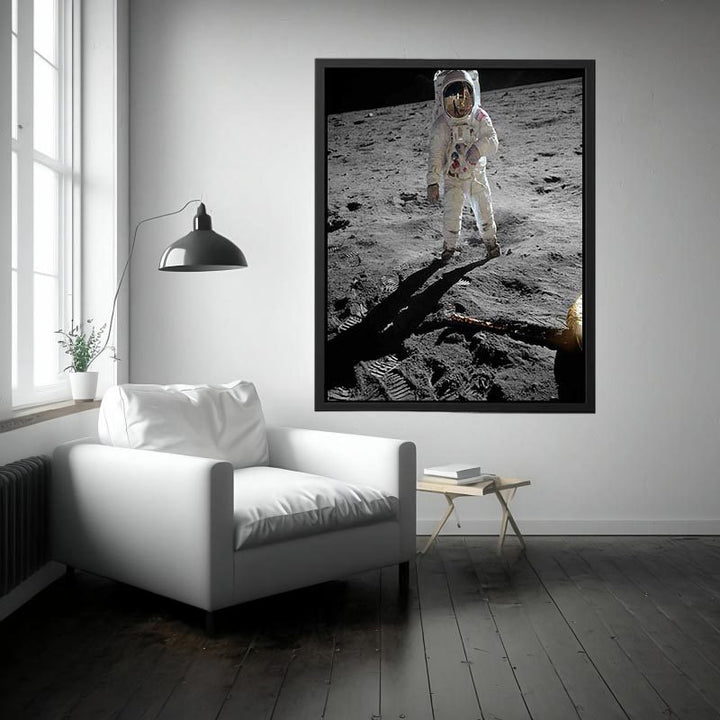 Astronaut Walk on Moon Painting