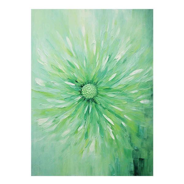 Green Flower Painting 